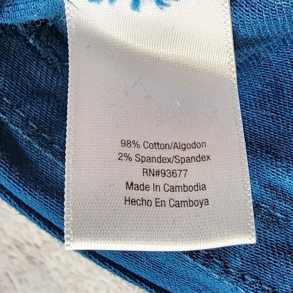 Ana Jeans Womens 6P PETITE Blue Green Mid Rise Crop Capri Stretch Denim Casual - Picture 6 of 12